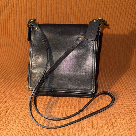 Coach Legacy Black Studio Flap Bag - Picture 1 of 5